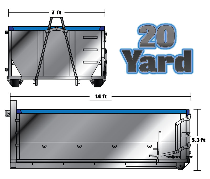 20 yard roll off dumpster rental Michigan